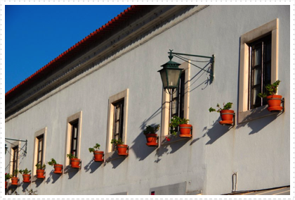 Street in Batalha, Portugal