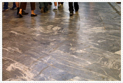 Marble everywhere, even the streets and sidewalks