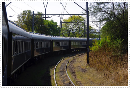 Arriving at Pretoria Station