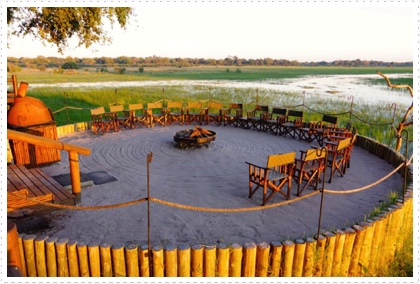 Fire pit at Chief's Camp